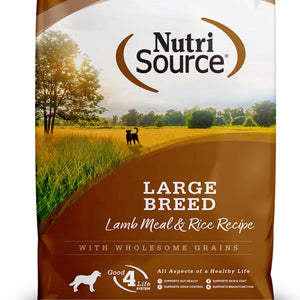 NutriSource Large Breed Lamb Meal & Rice Recipe