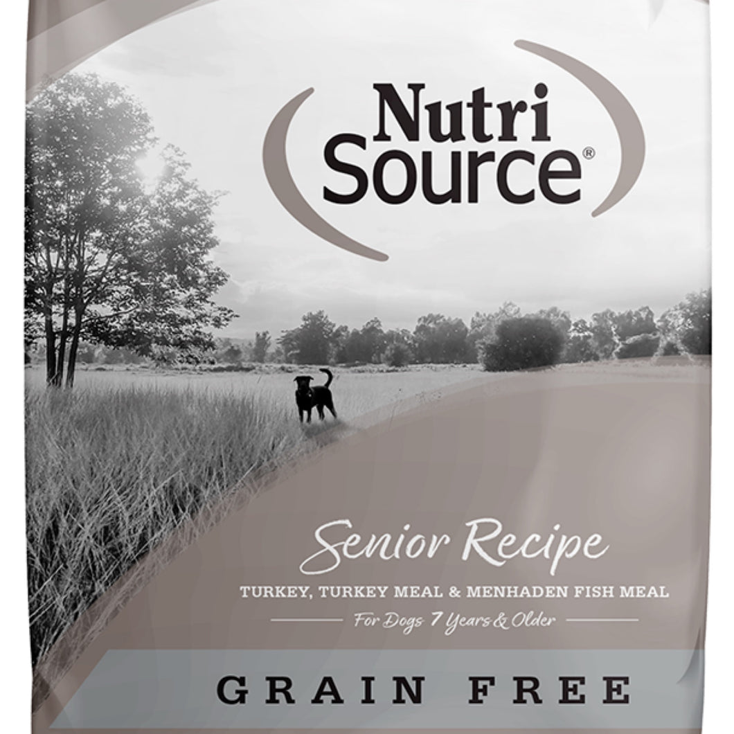 Nutrisource senior grain store free dog food